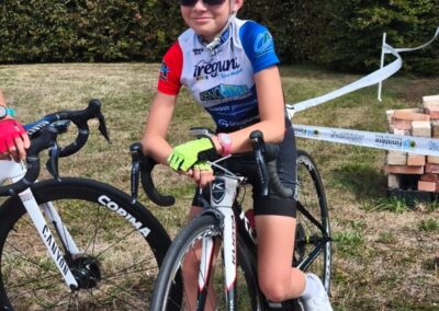 préparation avant la course et toujours avec le sourire